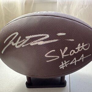 DART-SKATTEBO NEW YORK GIANTS SIGNED WILSON AUTOGRAPHED NFL FOOTBALL W/COA - 851